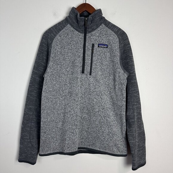 Patagonia Better Sweater Nickel Forge Grey 1/4 Zip Pullover Mens Size Small - Picture 1 of 11